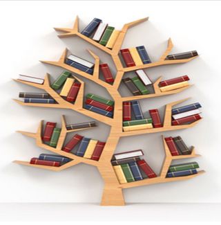 Meuble de bibliothèque en forme d'arbre